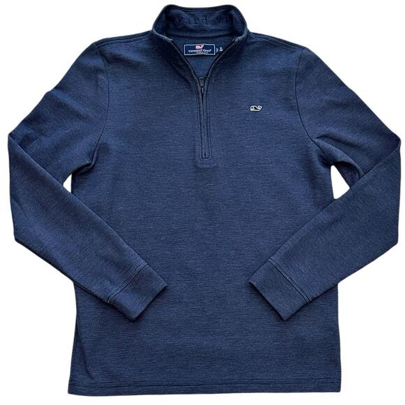 Vineyard Vines Boys Navy Zipper Pullover XL - Picture 1 of 4